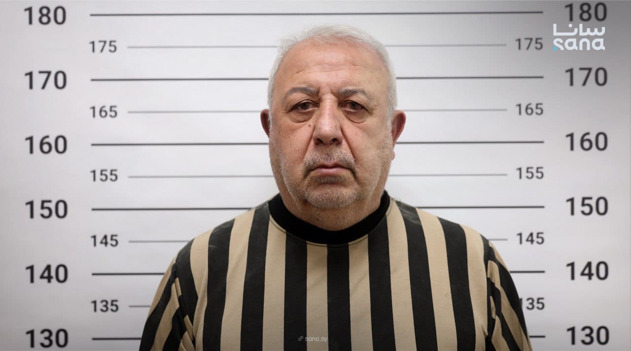 معراج أورال المعروف باسم علي كيالي في صورة نشرتها وكالة سانا بعد إعلان اعتقاله في تشرين الأول 2026